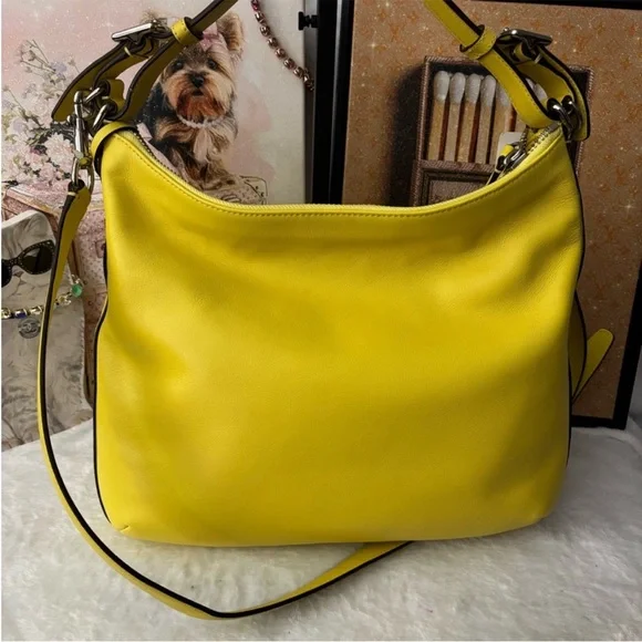 Coach Legacy Corteney Yellow Leather Shoulder/crossbody6 Bag - Picture 9 of 13